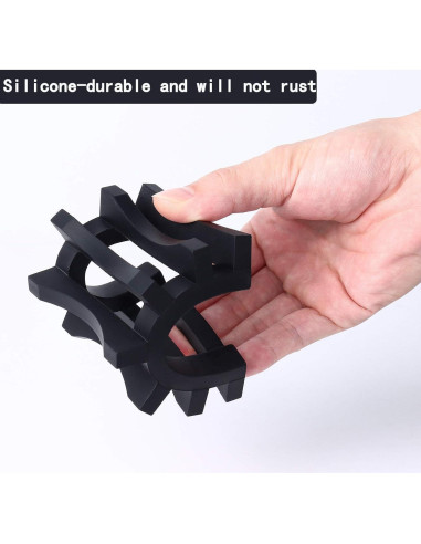 Soporte para Jabón de Silicona Topsky 2 Piezas Negro