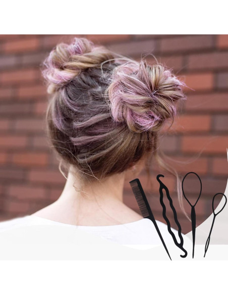 Juego de Formadores de Moño para Cabello SHEHARUHI 41 Pcs