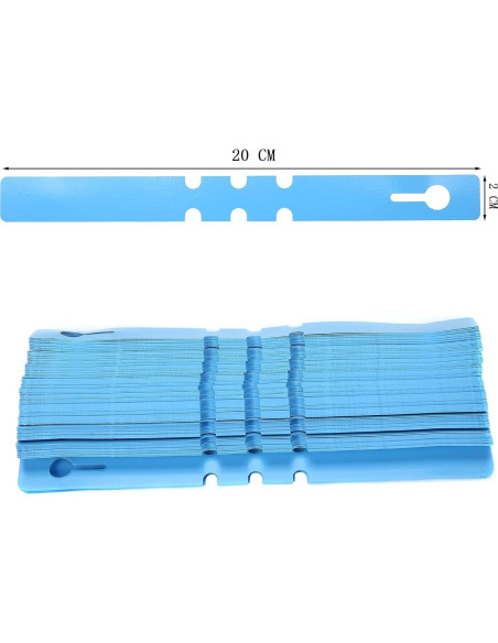 200 Etiquetas de Plástico Azul MIHEY para Jardín 2x20cm