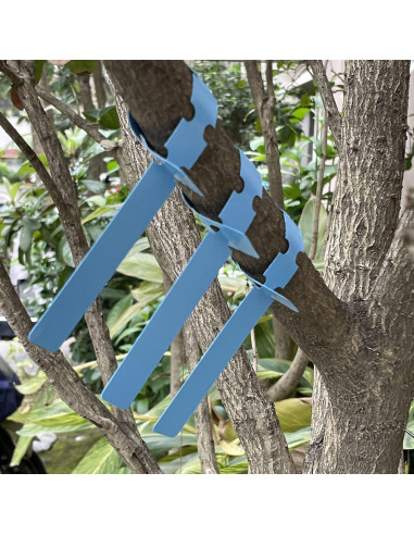 200 Etiquetas de Plástico Azul MIHEY para Jardín 2x20cm