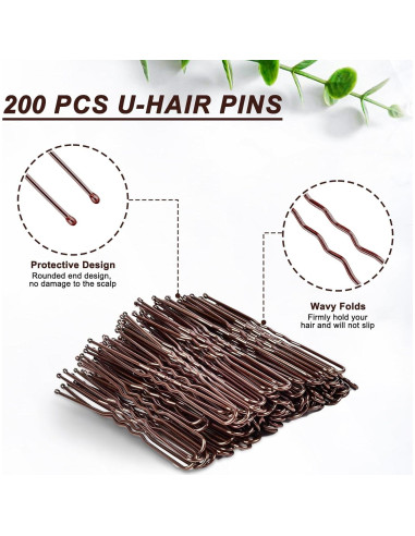 Set 300 Pcs Accesorios para Cabello MAGDIY - Redes y Pines U