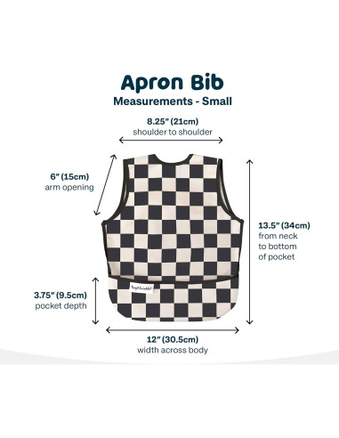 Babero Impermeable Tiny Twinkle - 100% Poliéster Reciclado, Pequeño