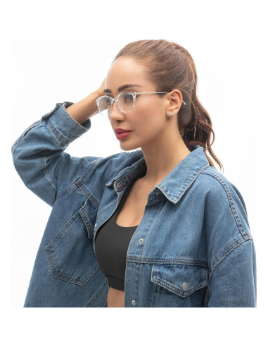 Gafas Redondas Vintage COASION CA7013 Lentes Claros 48mm