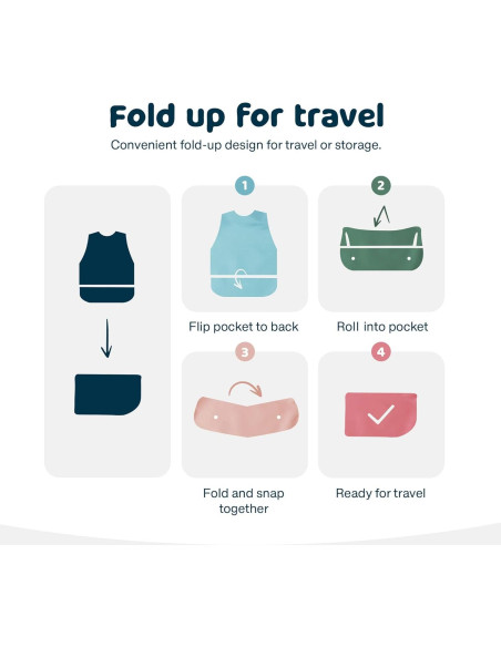 Babero Impermeable Tiny Twinkle - 100% Poliéster Reciclado, Pequeño