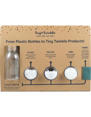 Babero Impermeable Tiny Twinkle - 100% Poliéster Reciclado, Pequeño