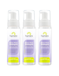 Champú Sin Enjuague Nurture Valley - 3 Botellas 240ml - Lavanda Pepino Salvia