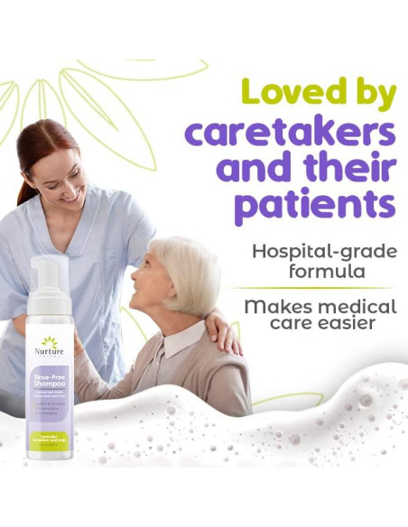 Champú Sin Enjuague Nurture Valley - 3 Botellas 240ml - Lavanda Pepino Salvia