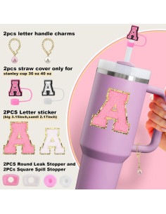 Set de Accesorios para Taza Stanley Mity Rain 10 Piezas Rosa 2
