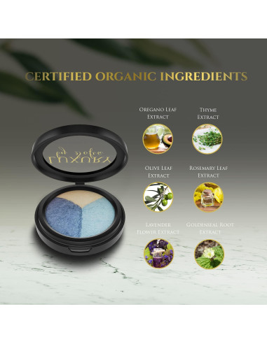 Sombra de Ojos Luxury by Sofia Trío Aqua Natural 32g