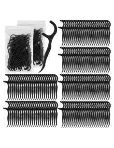 Palillos de Hilo Dental Baderke 600 Unidades Negro