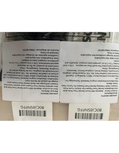 Palillos de Hilo Dental Baderke 600 Unidades Negro