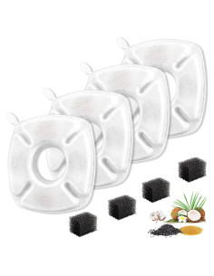 Filtros de Reemplazo Bengor para Fuente de Agua de Mascotas - 8 Piezas