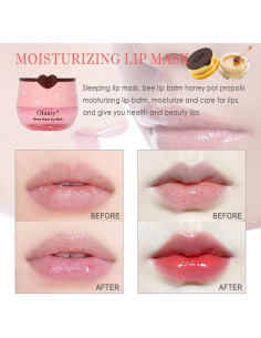 Bálsamo Labial Hidratante Deepmind 4 PCS Miel Durazno Menta Cereza 2