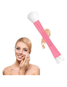 Brocha de Contorno de Nariz Doble NQEUEPN Rosa 13.5cm
