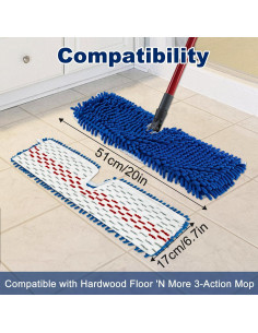 Paquete de 4 cabezales de trapeador Aiyiried para Ocedar 2