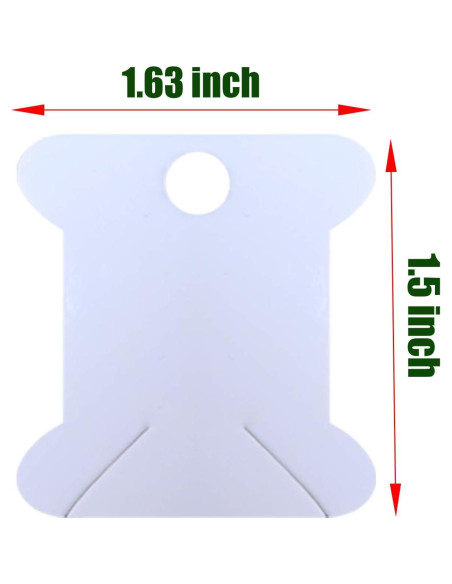 Bobinas de Hilo de Bordado MOYYON - 165 Tarjetas de Papel Blanco
