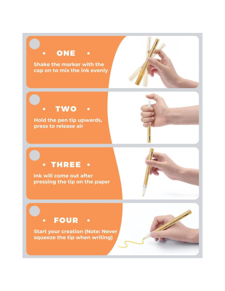 16 Marcadores Acrílicos Brillantes JusArt 0.7mm No Tóxicos