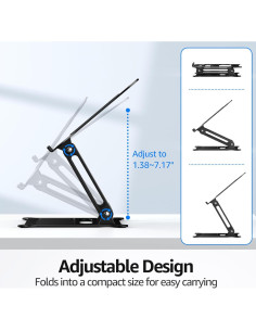 Soporte Ajustable para Laptop Urmust Negro 10-15.6" Ergonómico 2