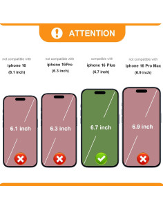 Bocasal Cartera RFID para iPhone 16 Plus 6.7" Marrón 2