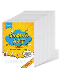 25 Hojas de Plástico Retráctil Csyidio 20 x 14.5 cm para Manualidades
