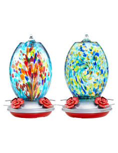 Alimentador de Colibrí de Vidrio Muse Garden - 2 Paquete