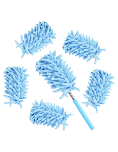 Duster de Microfibra Eichopmen 6 Pcs Extensible 28-75 cm Azul