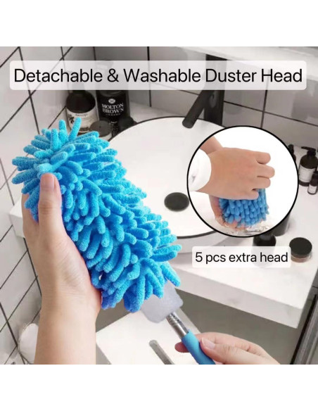 Duster de Microfibra Eichopmen 6 Pcs Extensible 28-75 cm Azul