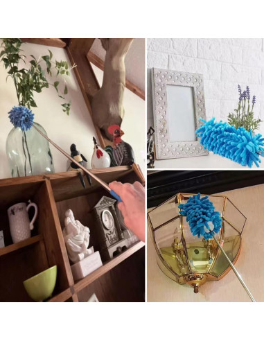 Duster de Microfibra Eichopmen 6 Pcs Extensible 28-75 cm Azul