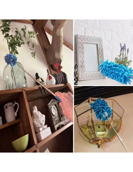 Duster de Microfibra Eichopmen 6 Pcs Extensible 28-75 cm Azul