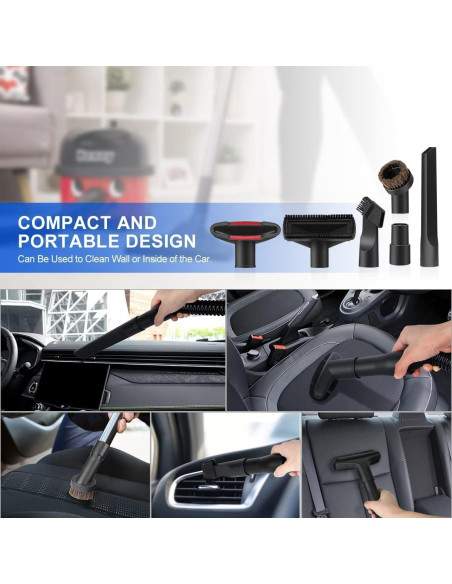 Kit de Accesorios para Aspiradora Riiriou 7 Piezas Universal Kit de Accesorios para Aspiradora Riiriou 7 Piezas Universal