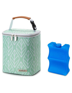 Bolsa Enfriadora BABEYER Verde para 4 Biberones 266 ml