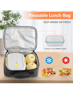 Caja de Almuerzo Gamer TILYTADLY 24.9x21.1cm Aislada 2