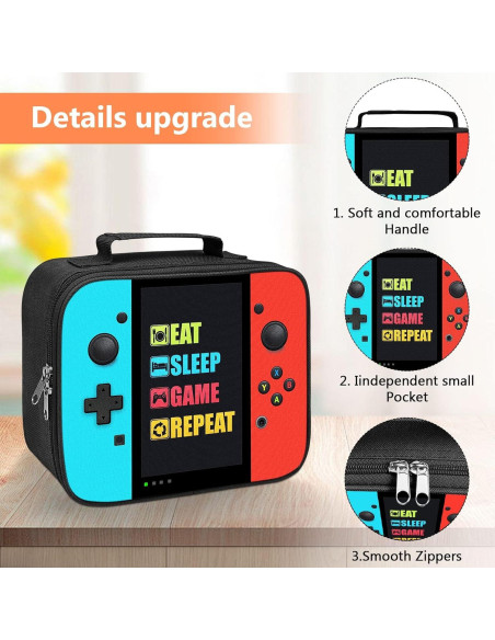 Caja de Almuerzo Gamer TILYTADLY 24.9x21.1cm Aislada