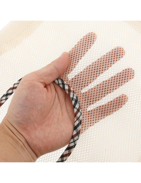 Bolsas de Malla Colgantes TIESOME 2 PCS Nylon Beige 27x26cm