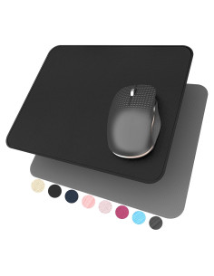 Alfombrilla de Ratón YSAGi Negra, Dura y Antideslizante 27x24 cm
