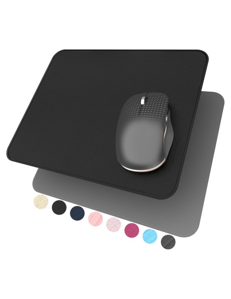 Alfombrilla de Ratón YSAGi Negra, Dura y Antideslizante 27x24 cm