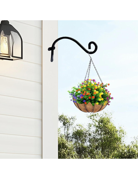 Soporte para Plantas Colgantes Hourleey 20.32 cm 2 Pack Metal Negro