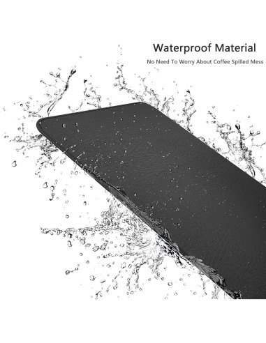 Alfombrilla de Ratón YSAGi Negra, Dura y Antideslizante 27x24 cm