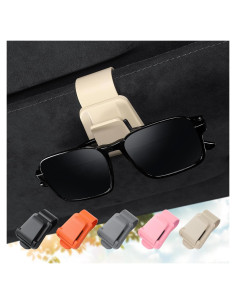 Paquete de 2 Clips para Gafas de Sol KAFANLIN Beige