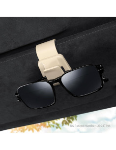 Paquete de 2 Clips para Gafas de Sol KAFANLIN Beige 2