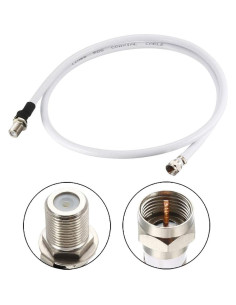 Cable Coaxial RG6 uxcell Macho a Hembra 1.22m 75 Ohm 2