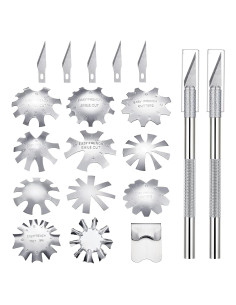 Cortadores de Uñas Francesas Acero Inoxidable 12 Piezas Honoson
