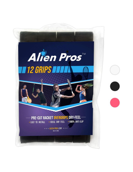 Cinta de Agarre para Raqueta de Tenis ALIEN PROS - 12 Unidades