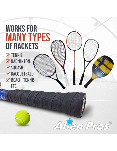 Cinta de Agarre para Raqueta de Tenis ALIEN PROS - 12 Unidades