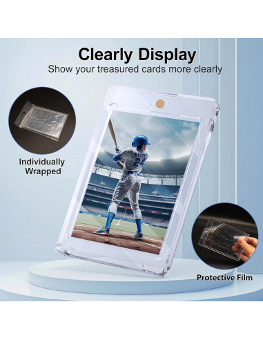 Soporte Magnético para Tarjetas SAMYUCHO 15ct 55pt Transparente