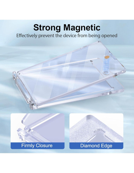 Soporte Magnético para Tarjetas SAMYUCHO 15ct 55pt Transparente