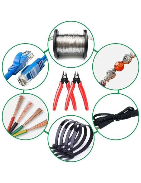 Cortador de Alambre BOENFU BF-170 Rojo 12.7 cm Precisión