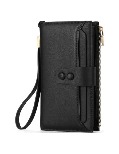 Cartera Grande de Cuero SENDEFN con Bloqueo RFID para Mujeres