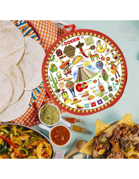 Calentador de Tortillas SOKKIA 30.48 cm Microondas Tela Aislada