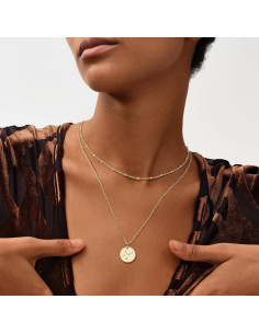 Collar de Oro 18K MEVECCO Acuario 48.3-53.3 cm Joyería 2